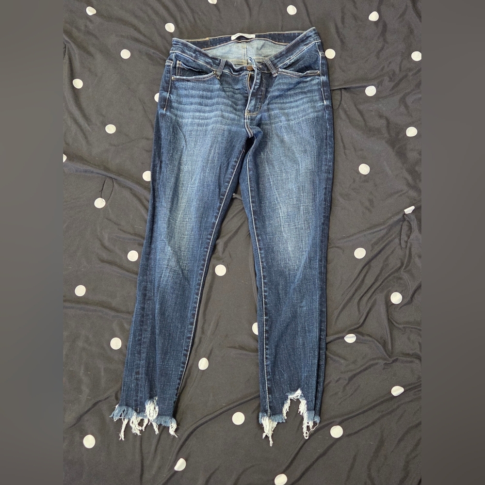 BKE Payton Mid-Rise Ankle Skinny Cropped Jeans